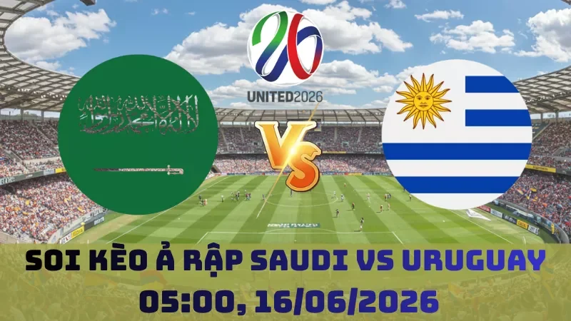 Soi kèo Ả Rập Saudi Vs Uruguay | 05h00 16/06 – World Cup 2026