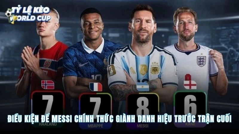 Messi cần giữ lợi thế qua chung kết và tiêu chí phụ