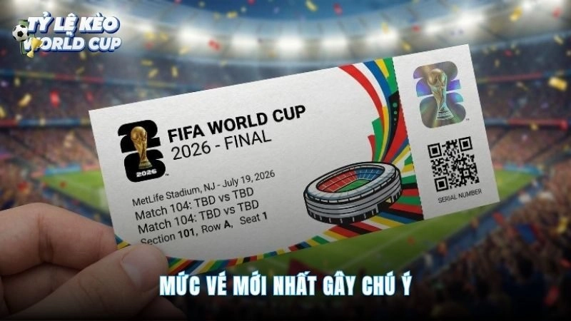 Các mức vé World Cup 2026 phân hóa giữa FIFA VIP và thị trường thứ cấp